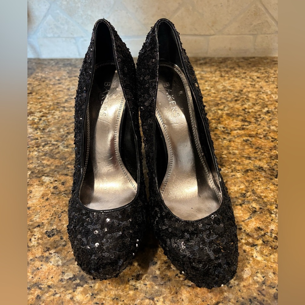 Bakers Black “Melinaseqn” Heels